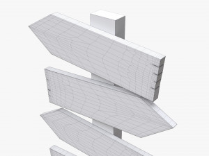 Wooden Signboards 02v2 Modelo 3D