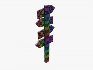 Wooden Signboards 02v2 Modelo 3D