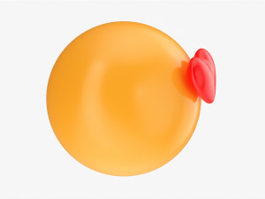 Emoji 001 Kissing With Heart Shaped Eyes 3D Model