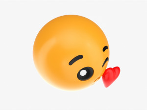 Emoji 002 Throwing A Kiss 3D मॉडल