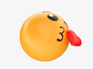 Emoji 002 Throwing A Kiss 3D मॉडल