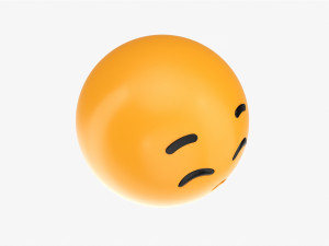 Emoji 003 Kissing With Closed Eyes Modelo 3D