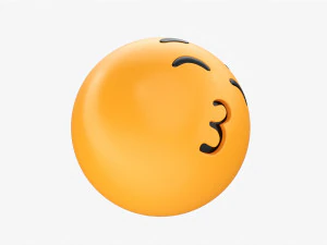 Emoji 004 Winking 3D Model