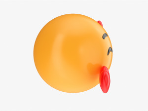 Emoji 005 Smiling With Three Hearts 3D मॉडल