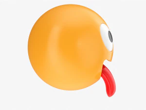 Emoji 006 Stuck-Out Tongue And Winking Eye 3D Model