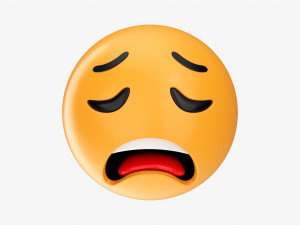 Emoji 007 Weary Modelo 3D