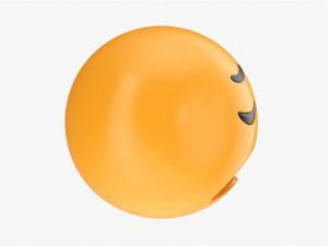 Emoji 007 Weary 3D Модель