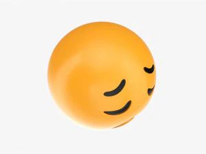 Emoji 007 Weary 3D Model