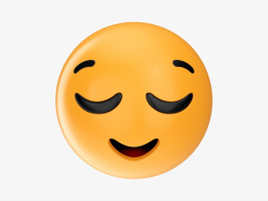 Emoji 008 Relieved Modelo 3D