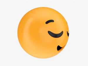 Emoji 008 Relieved 3D Model