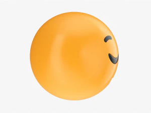 Emoji 008 Relieved 3D Model