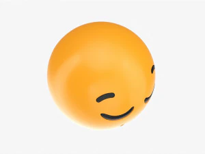 Emoji 008 Relieved 3D Model