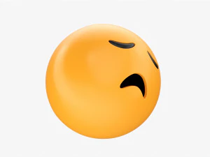 Emoji 010 Disappointed 3D Model