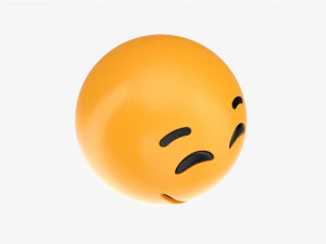 Emoji 013 Large Smiling With Eyes Closed 3D Model