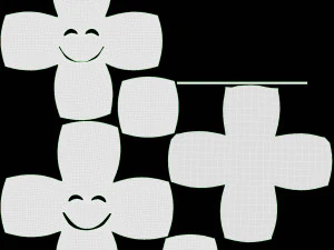 Emoji 013 Large Smiling With Eyes Closed 3D Model