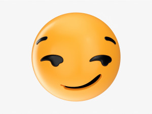 Emoji 014 Smirking 3D 模型