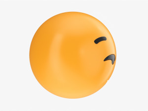 Emoji 014 Smirking Model 3D