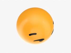 Emoji 014 Smirking Model 3D