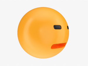 Emoji 016 Expressionless 3D Модель