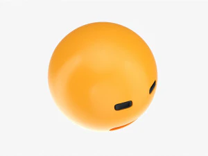Emoji 016 Expressionless 3D Model