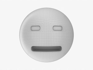 Emoji 016 Expressionless 3D Модель