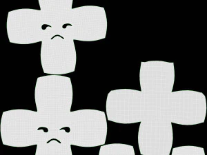 Emoji 017 Unamused 3D Model