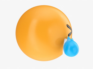 Emoji 021 White Smiling With Tears 3D Модель
