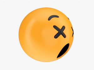 Emoji 022 Dizzy 3D Model