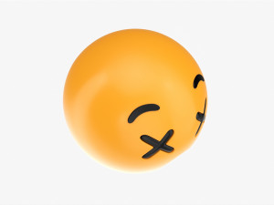Emoji 022 Dizzy 3D Model