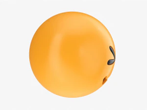 Emoji 023 Confounded 3D Model