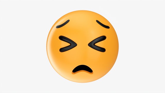 Emoji 024 Preserving Model 3D .c4d .max .obj .3ds .fbx .stl .blend 