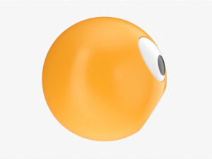 Emoji 026 Astonished With Big Eyes 3D Модель