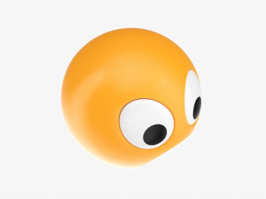 Emoji 026 Astonished With Big Eyes 3D Модель