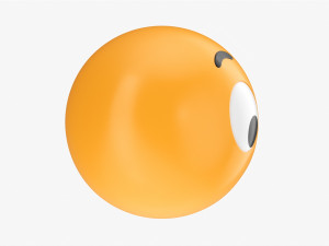 Emoji 027 Speechless With Big Eyes Modèle 3D