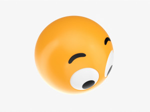Emoji 027 Speechless With Big Eyes Modèle 3D