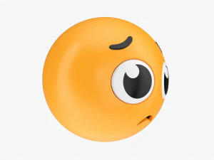 Emoji 028 Deluso dagli occhi grandi Modello 3D