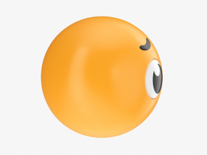 Emoji 028 Disappointed With Big Eyes 3D Model