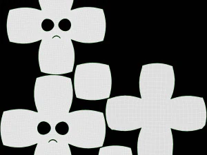 Emoji 028 Deluso dagli occhi grandi Modello 3D