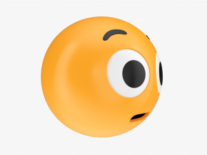 Emoji 031 Astonished With Big Eyes Model 3D