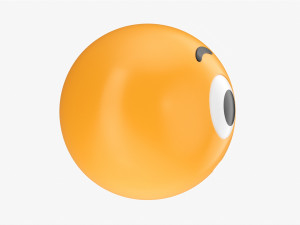 Emoji 031 Astonished With Big Eyes Model 3D