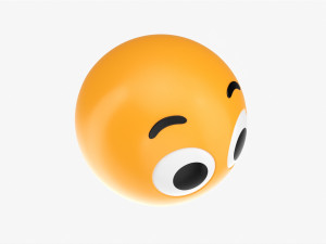 Emoji 031 Astonished With Big Eyes Model 3D
