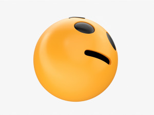 Emoji 032 With Raised Eyebrow 3Dモデル