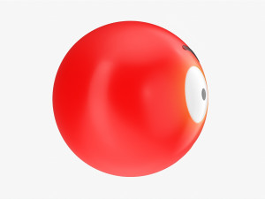 Emoji 033 Angry With Big Eyes 3D Model