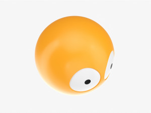 Emoji 034 Astonished With Big Eyes Modelo 3D