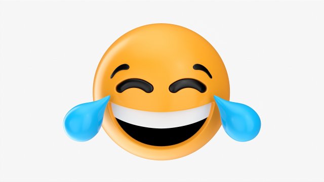 Emoji 036 Laughing With Tears Model 3D .c4d .max .obj .3ds .fbx .stl .blend 