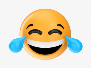 Emoji 036 Laughing With Tears 3D 模型