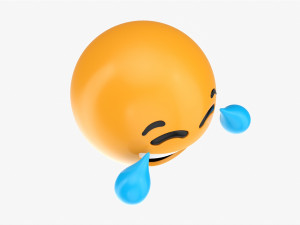 Emoji 036 Laughing With Tears Model 3D