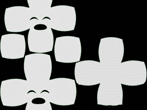 Emoji 037 Flushed With Cold Sweat Modèle 3D