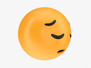 Emoji 038 Pensive 3D Model
