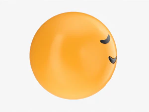Emoji 038 Pensive 3D Model